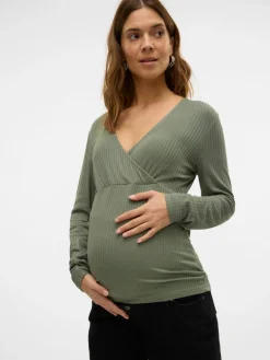 Trinity tess LS top - AGAVEGREEN