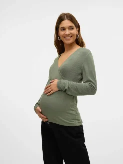 Trinity tess LS top - AGAVEGREEN