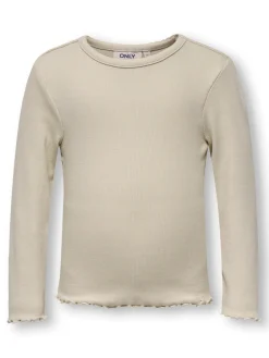 Trinny ls oneck top - PUMICESTON