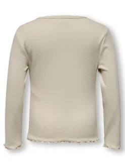 Trinny ls oneck top - PUMICESTON