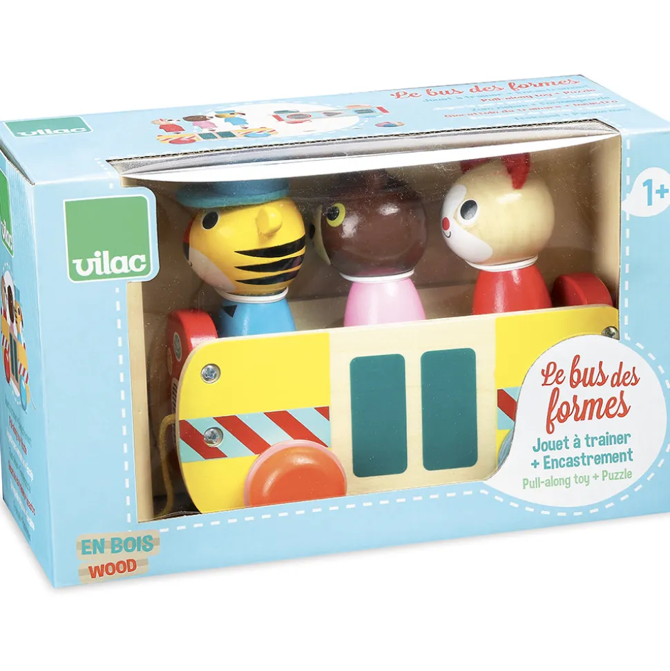 Træklegetøj - Bus