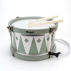 Tromme med harlekin, oliven grøn