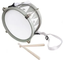 Tromme med harlekin, oliven grøn