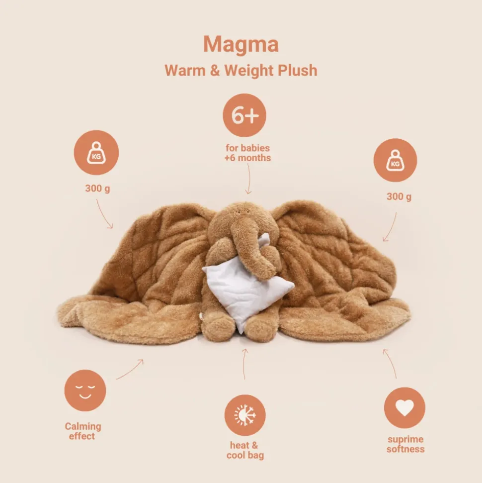 Tyngdebamse - Magma, brun