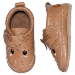 Ugle læder hjemmesko - Biscuit