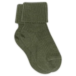 Uld Ankelstrømpe Rib - 1235
