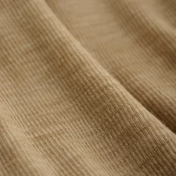 Uld body langærmet body - solid - Light Camel Melange