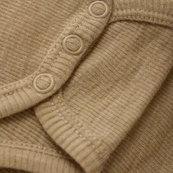 Uld body uden ærmer - Light Camel Melange