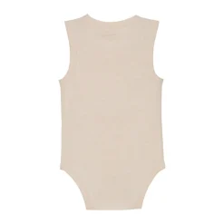 Uld body uden ærmer - Sandshell Melange