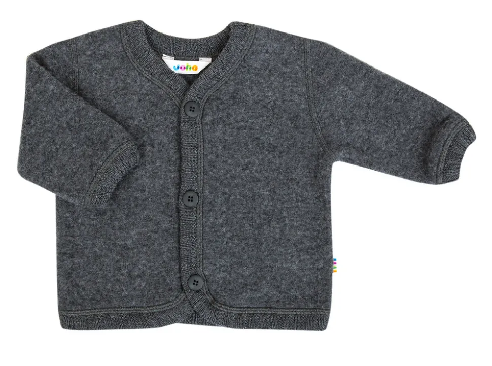 Uld Cardigan - Coke Melange