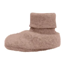 Uld Fleece Footies - Mahogany rose