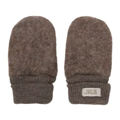 Uld Fleece Vanter - Brown melange