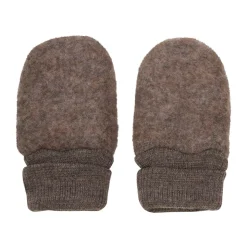 Uld Fleece Vanter - Brown melange