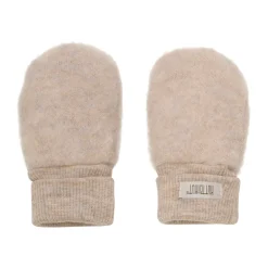 Uld Fleece Vanter - Camel melange