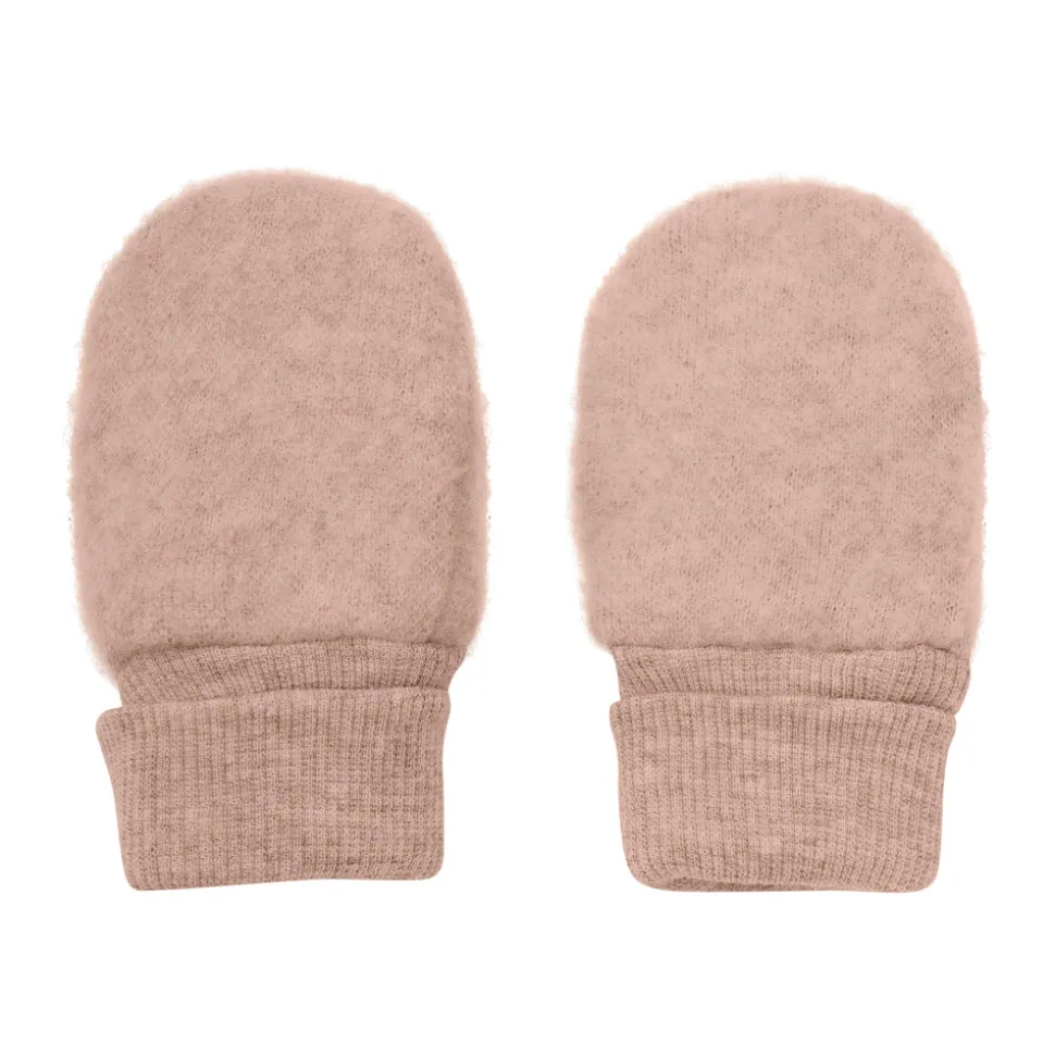 Uld Fleece Vanter - Mahogany rose