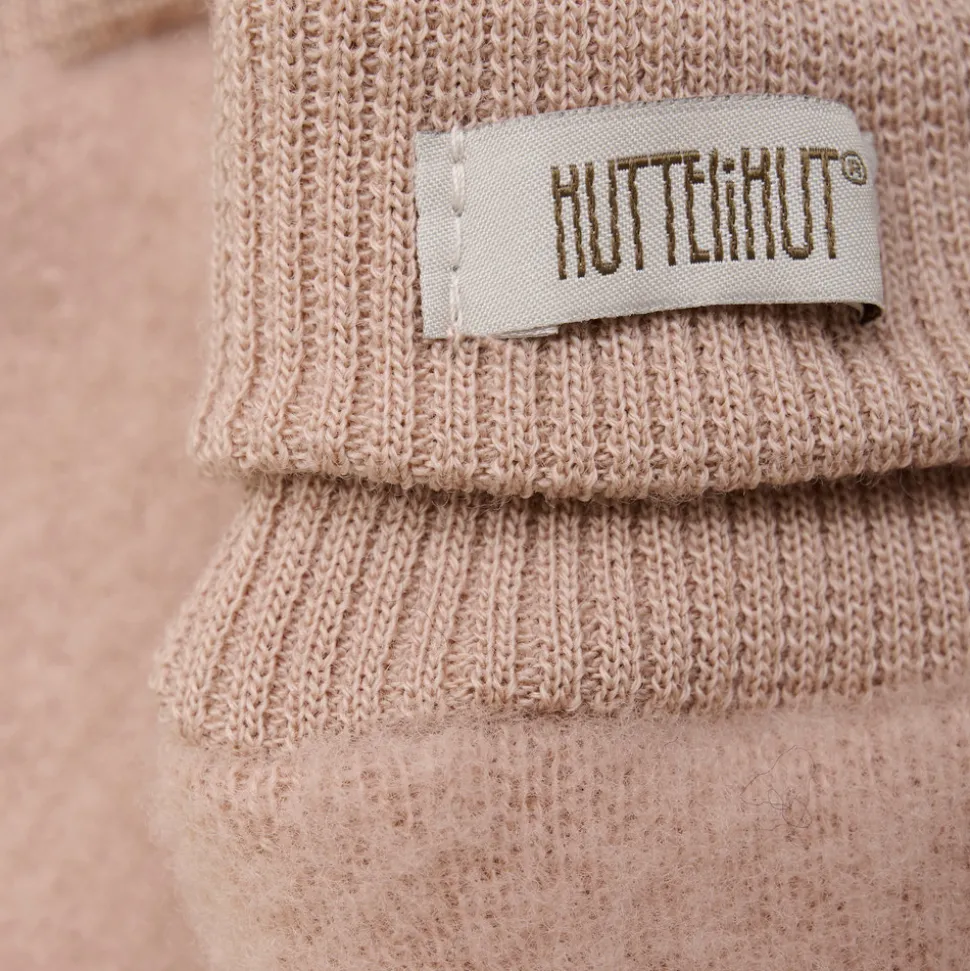 Uld Fleece Vanter - Mahogany rose