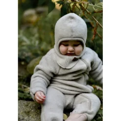 Uld fullface - MELANGE OFF WHITE