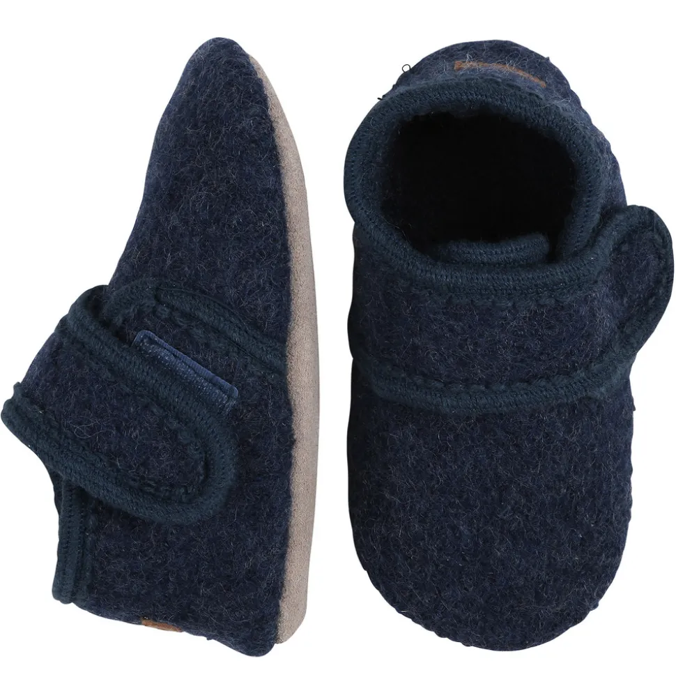 Uld hjemmesko - Marine