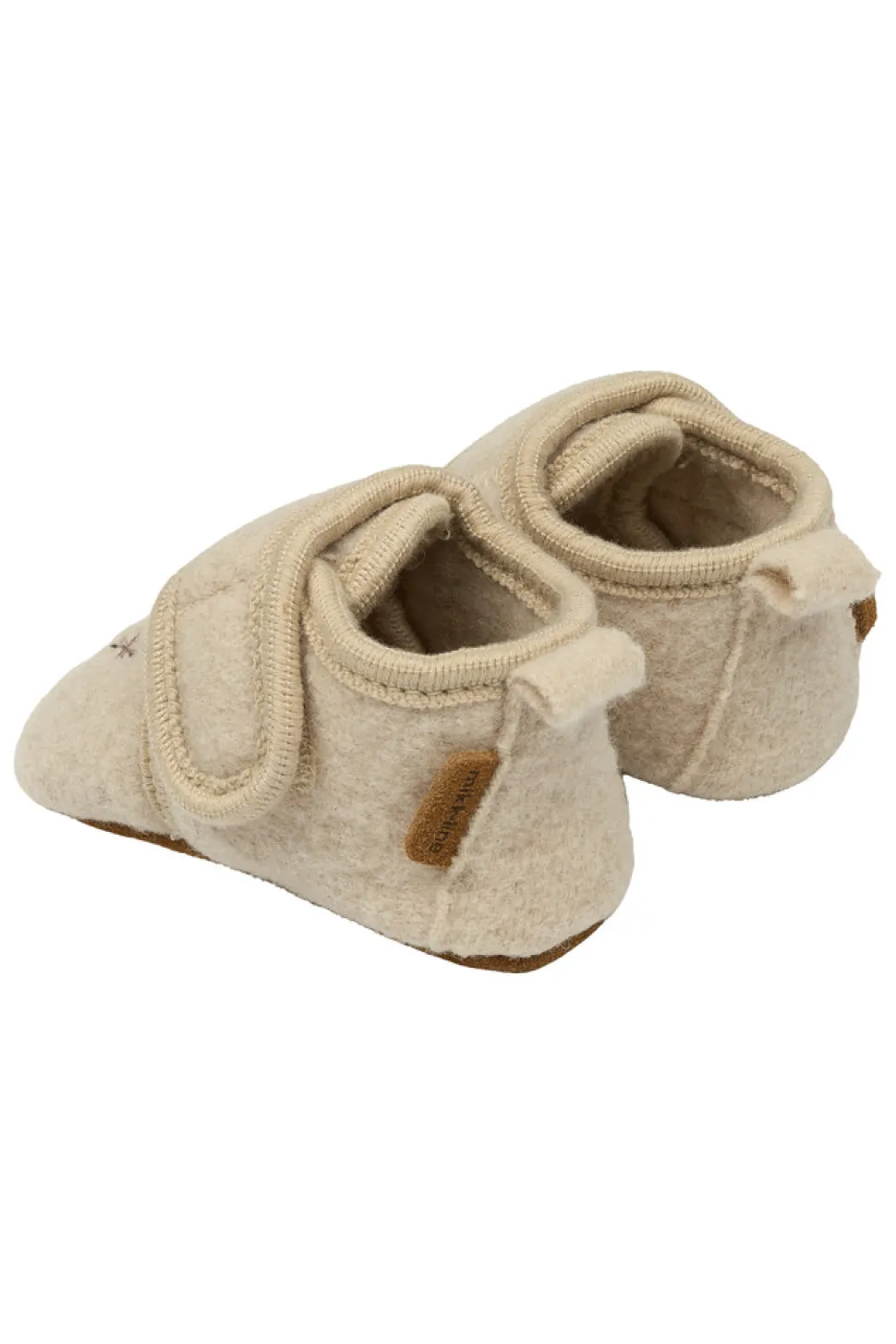 Uld Hjemmesko m. Boderi - Off White