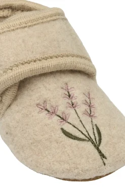 Uld Hjemmesko m. Boderi - Off White