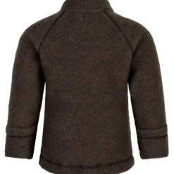 Uld jakke - DARK BROWN MELANGE