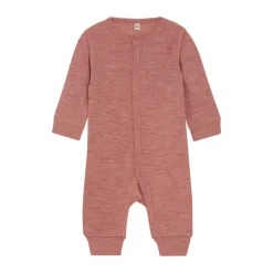 Uld jumpsuit - solid - Light Mahogany Melange