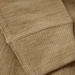 Uld leggings - solid - Light Camel Melange