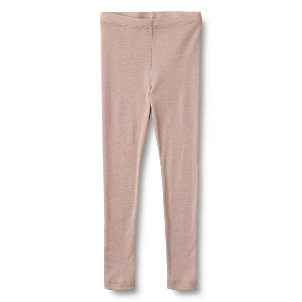 Uld leggings Agi - Dry Rose