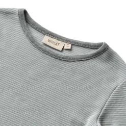 Uld t-shirt ls Alfie - Navy Stripe