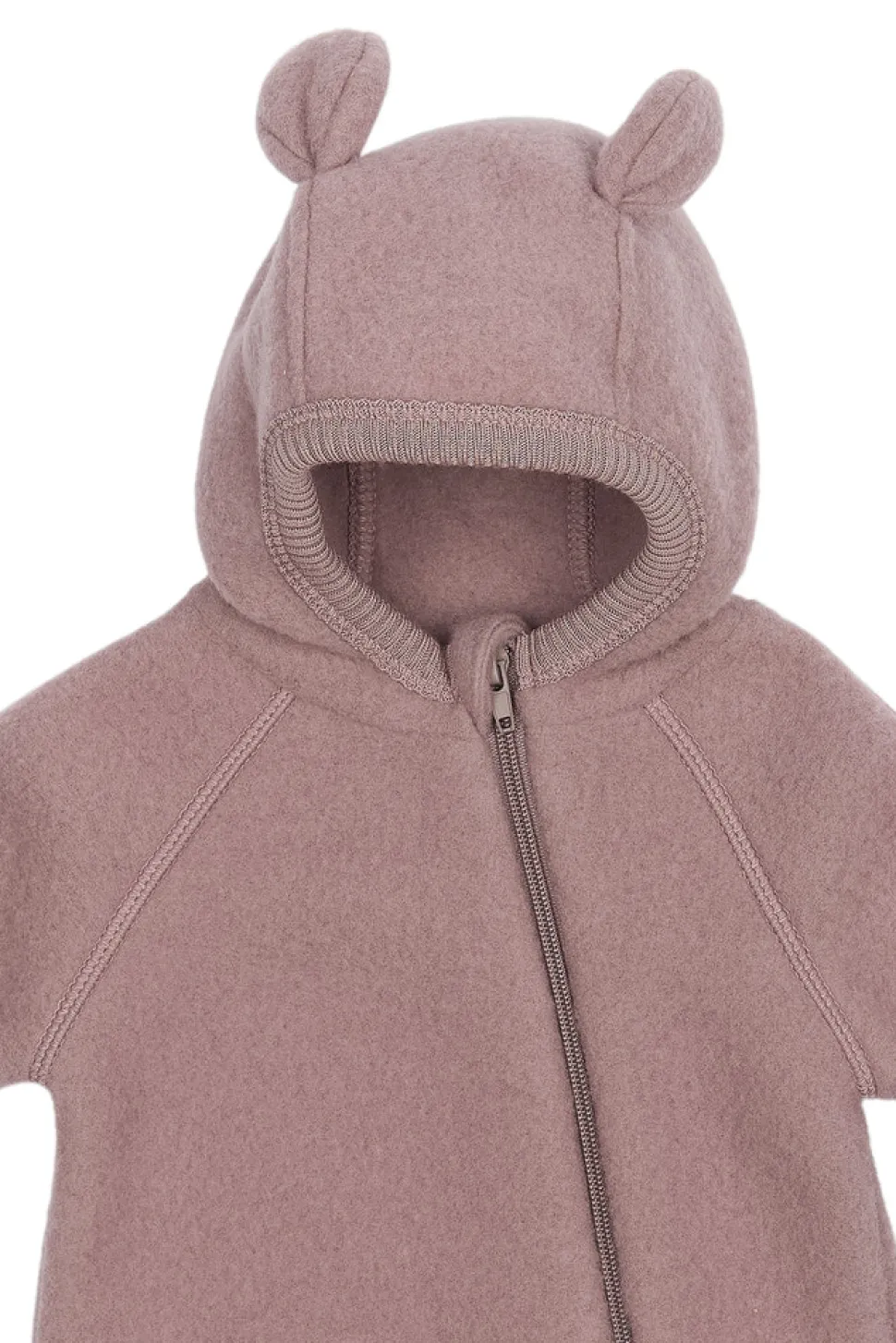 Ulddragt Med Ører - Twilight mauve