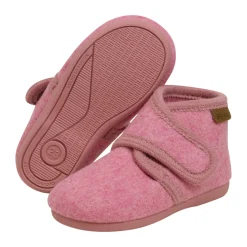 Uldhjemmesko velcro - Wild Rose