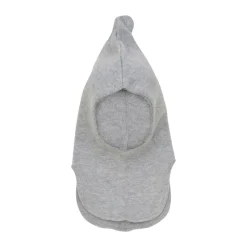 Uldstrik Balaclava Vindstop - Light grey melange