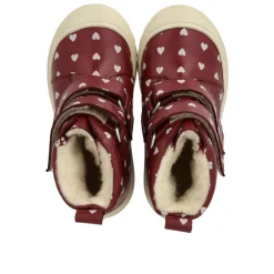 Vandafvisende TEX-støvle med hjerteprint - 3951