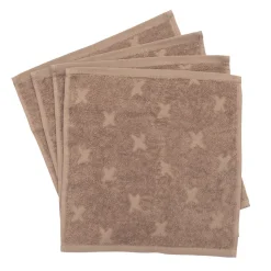 Vaskeklude 4-pak, 30 x 30 cm - Walnut