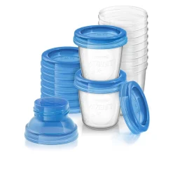 VIA Opbevaringsbægre inkl. låg 10 stk. 180 ml.