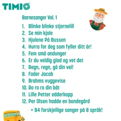 Vilde dyr, børnerim, farver, musik & kroppens dele