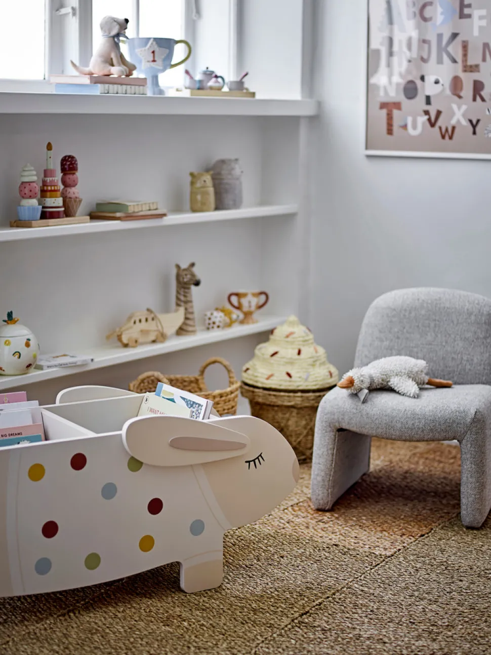 Villja Bogkasse, Hvid - FSC®, MDF