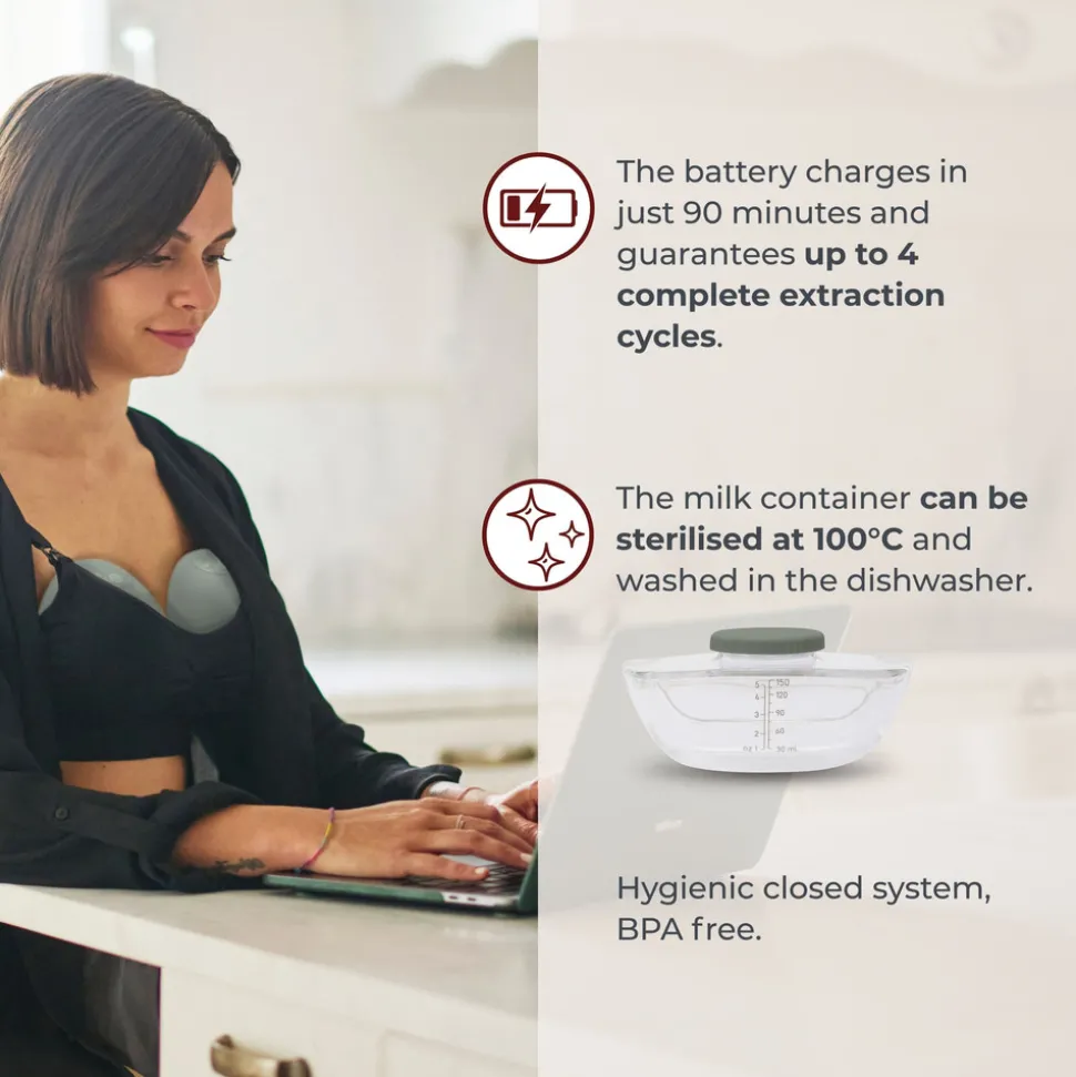 1264W Materno flow elektrisk brystpumpe