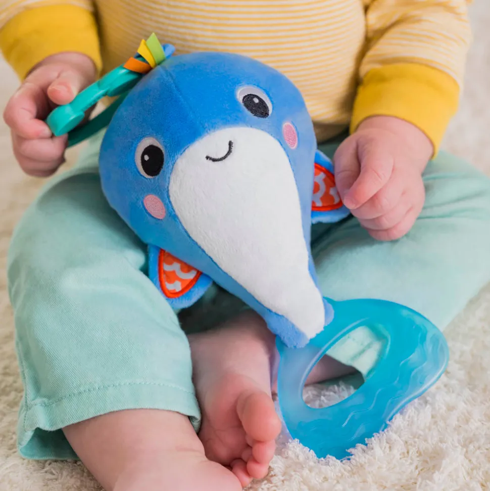 Whale-a-roo pull & shake aktivitets-hval