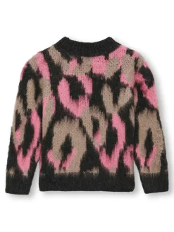 Wild langærmet o-neck strik - PIRATE BLACK