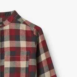 Willum Skjorte - Red Blue Check