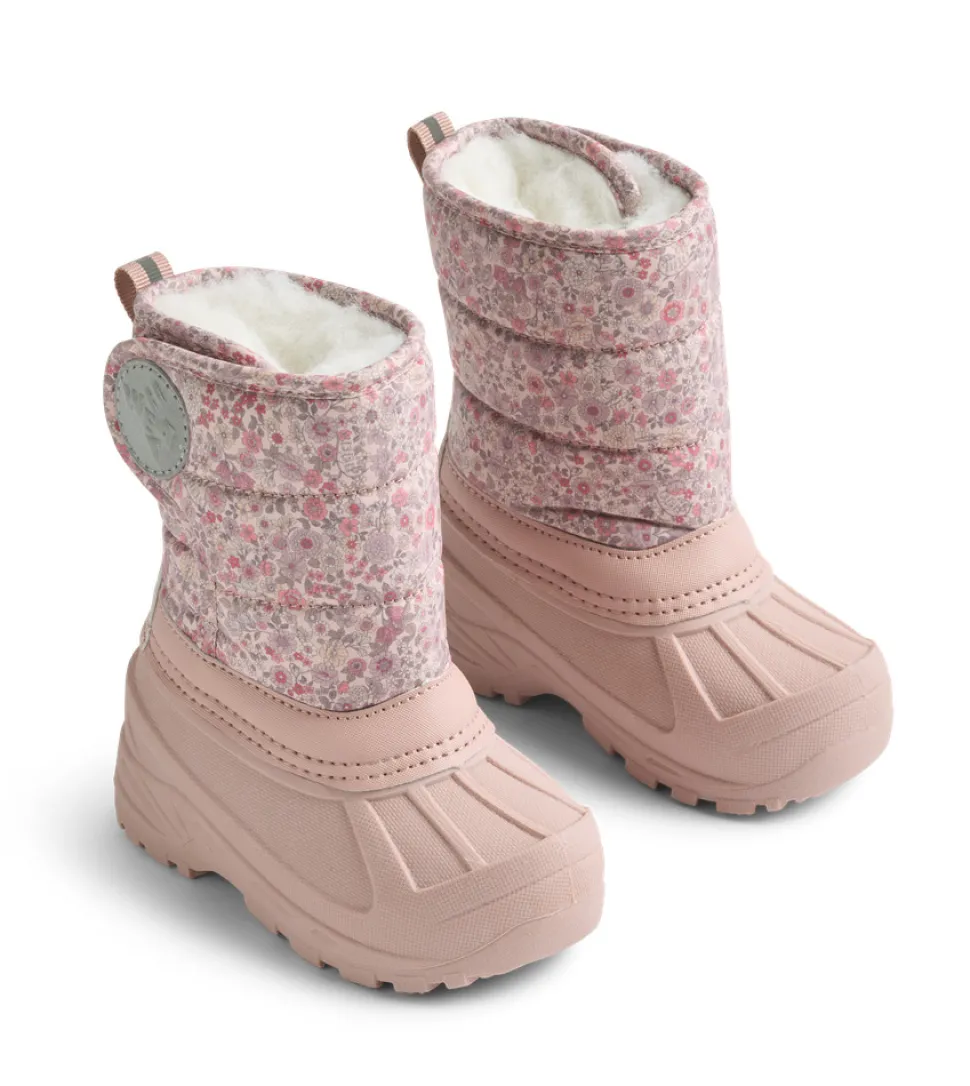 Winty Vinterstøvle - Rose powder flowers