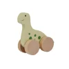 Wooden Dino on Wheel