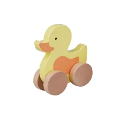 Wooden Duck on Wheel