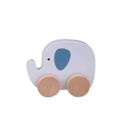 Wooden Elephant on Wheel
