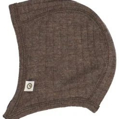 Woolly hat i merinould - Walnut melange