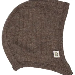 Woolly hat i merinould - Walnut melange