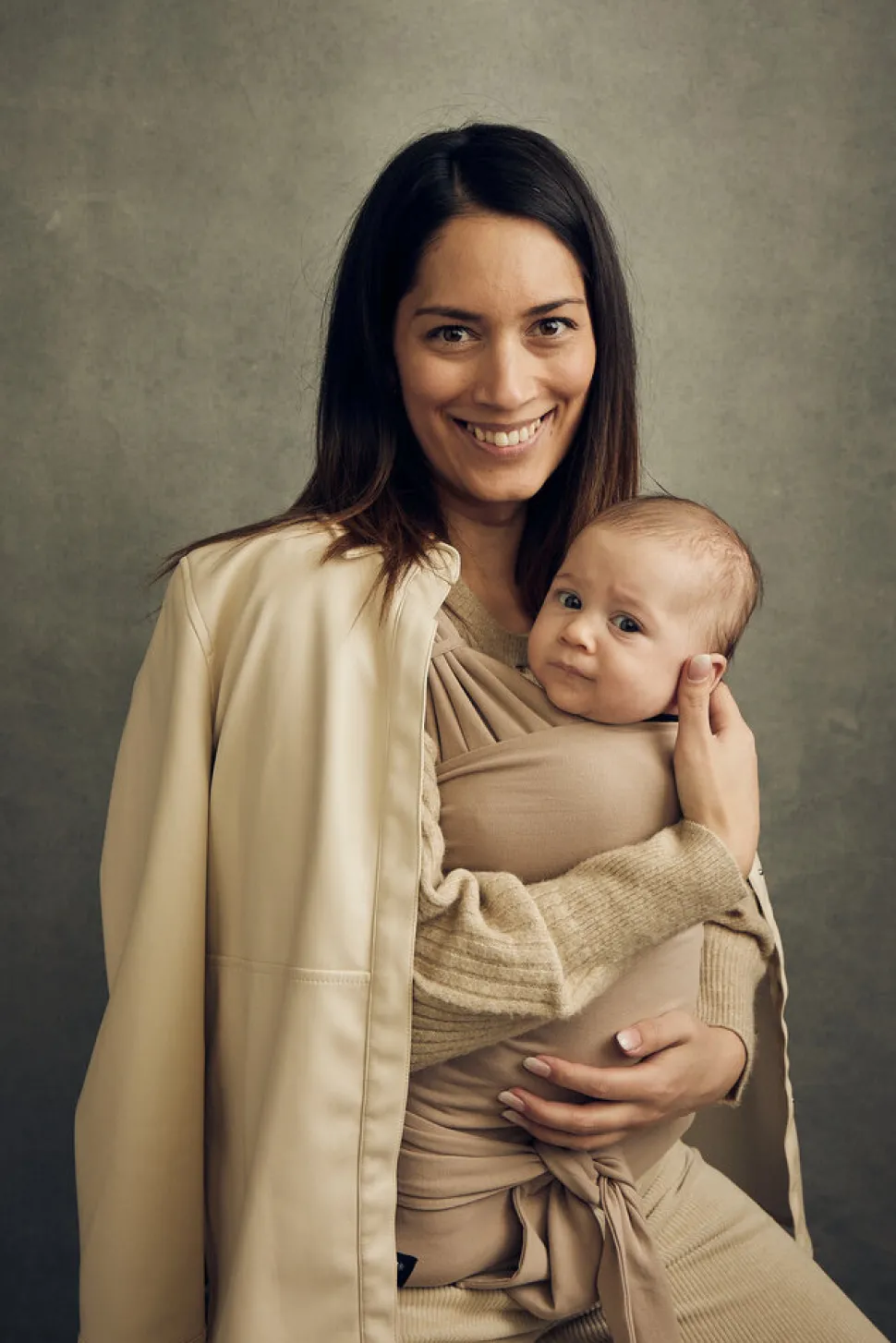 Wrap L - beige biscotti cream