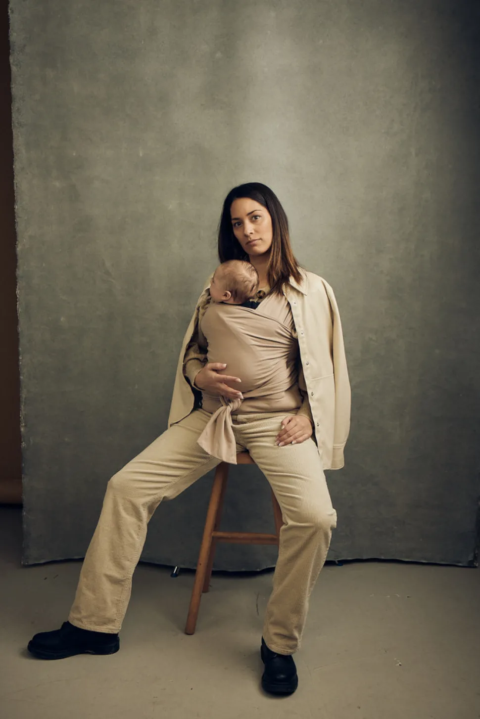 Wrap S - beige biscotti cream