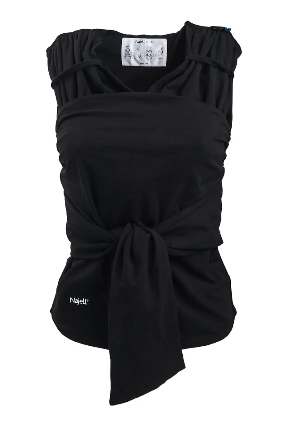 Wrap S - charcoal black